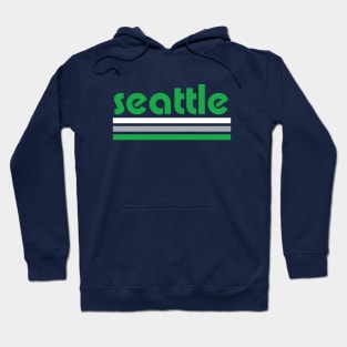 Retro Seattle Stripes Hoodie